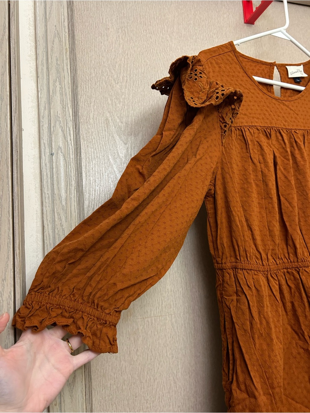 Universal Thread - Fall Ruffle Midi Dress - Size L - Picture 3 of 6